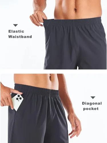 Vista 5 de NORTHYARD Pantalones cortos deportivos ligeros de secado rápido y de 7pulgadas para hombre, para senderismo, deportes, gimnasio, correr