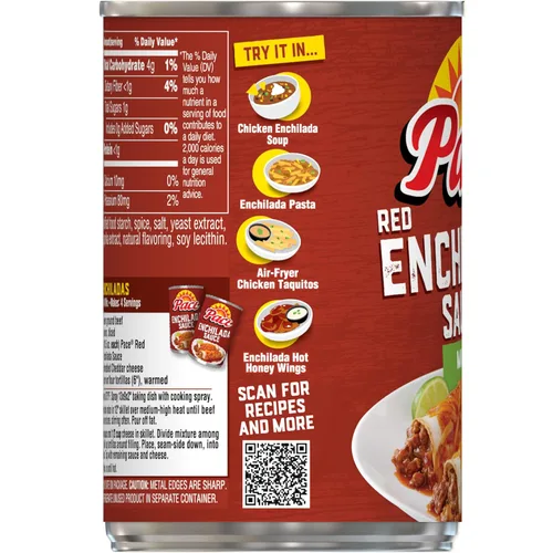 Vista 5 de Pace Salsa de enchilada roja suave, lata de 10.5 onzas