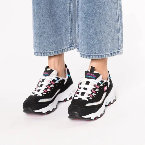 Vista 2 de Skechers D'Lites-Life Saver - Tenis de espuma viscoelástica con cordones para mujer