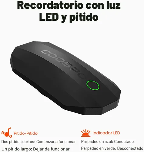 Vista 2 de COOSPO Bluetooth Heart Rate Monitor Chest Strap H808S, ANT+ BLE HR Monitor Chest, HRM IP67 Waterproof, 300H