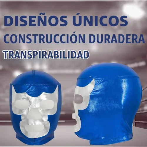 Vista 4 de Artisans Bazaar Máscaras de lucha libre mexicana para disfraz – Variedad de estilos con populares Luchadores – Accesorio de disfraz