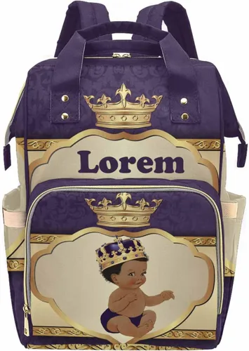 Vista 31 de Bolsa de pañales personalizada con purpurina brillante, color rosa, oro rosa, rubor, con nombre, bolsas de pañales de viaje, mochila casual