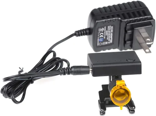 Vista 4 de NSKI Linterna frontal LED de 3 W con filtro, tipo clip de plástico para lupas
