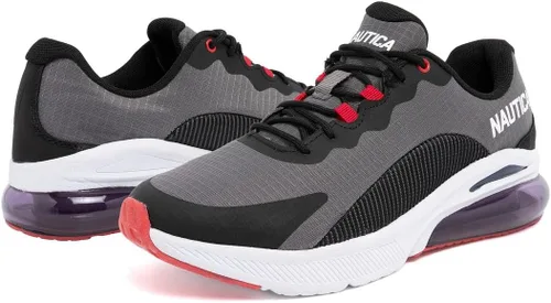 Vista 6 de Nautica Tenis deportivos para hombre Air Cushion con cordones Calzado deportivo ligero y cómodo para uso diario y entrenamiento de fitness