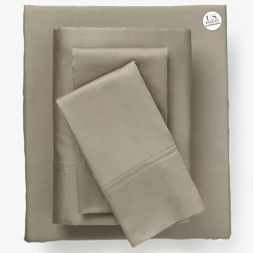 Vista 13 de BrylaneHome Bed Tite 300 Thread Count Sheet Set Floral azul