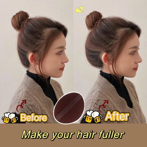 Vista 2 de Base de pelo Esponja Clip invisible peine Bump It Up Herramienta de volumen Almohadillas falsas Inserción de pelo Bump Styling Insertar extensiones
