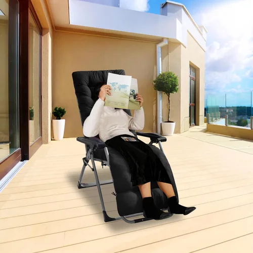 Vista 8 de Moclever Cojín para silla de gravedad cero de 67 x 22 x 4 pulgadas, cojín reclinable grueso para interiores y exteriores, cojín suave para tumbona