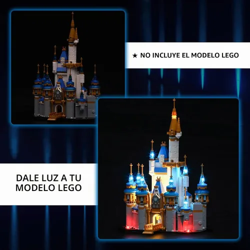 Vista 6 de YEABRICKS Kit de luces LED para Lego Mini Disney Castle 40478