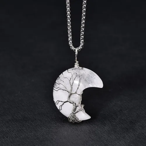 Vista 3 de Crystal Pendant Necklace for Woman Birthday Christmas