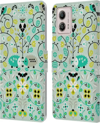 Vista 8 de Head Case Designs Officially Licensed Cat Coquillette Alpacas Animals Leather Book Wallet Case Cover Compatible with Motorola Moto G53 5G