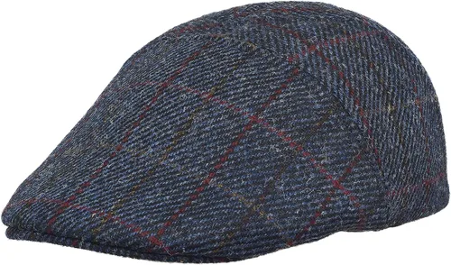 Vista 2 de Sterkowski Ivy Five Harris Tweed Gorra plana para hombre y mujer Clásico elegante cálido 5 paneles Ivy