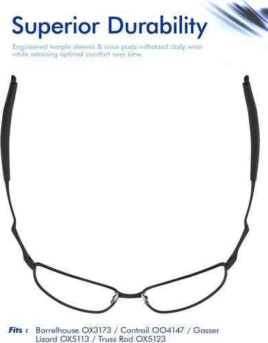 Vista 5 de SAUCER Almohadillas de repuesto para gafas Oakley Barrelhouse OX3173 OX3174 1 par transparente