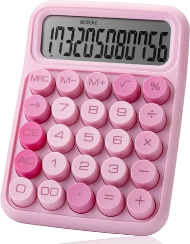 Vista 16 de Mr. Pen - Calculadora con interruptor mecánico, 12 dígitos, pantalla LCD grande, calculadora azul con botones grandes, suministros para el regreso