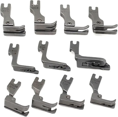 Vista 4 de Juego de 28 prensatelas industriales compatibles con JUKI DDL-555 DDL-5550 DDL-5600 DDL-8300 Singer 188K 191D 195K 196K Brother B705 B70 7B715 B716