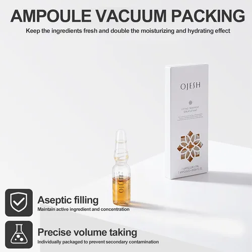Vista 5 de OJESH Suero reparador calmante antiarrugas para la cara, ácido hialurónico 0.9 cuidado intensivo Plus con antienvejecimiento, hidratante para piel