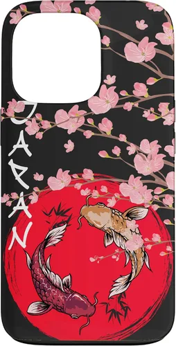 Vista 10 de koi Fish Ying yang,Japanese Flag Japan - Cherry Blossom Case for iPhone 17