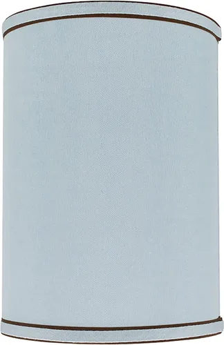 Vista 2 de Aspen Creative 31019A - Pantalla de lámpara de construcción de araña con forma de tambor de tapa dura de transición (cilindro) en azul claro, 8
