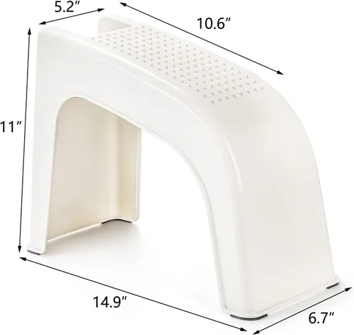 Vista 4 de Hedume Paquete de 2 reposapiés de ducha, soporte para pedicura fácil, taburete de ducha para afeitarse piernas, baño, manicura, antideslizante