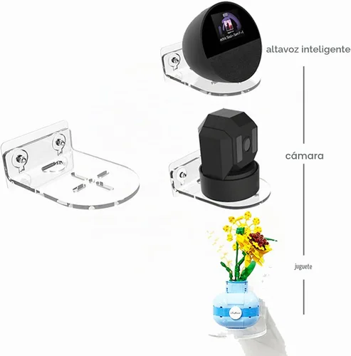 Vista 5 de Compatible con Echo Studio 2025, soporte Echo de 4ª generación, soporte de pared Moun de pared, gestión de cables integrada, compatible con Sonos