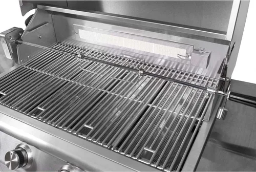 Vista 3 de Blaze - Kit de asador para parrillas de gas de carbón de 32 pulgadas y 4 quemadores - BLZ-34-ROTIS-SS