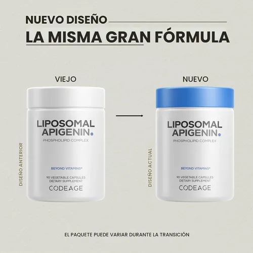 Vista 3 de Codeage Suplemento de apigenina liposomal, suministro de 3 meses, extracto diario de manzanilla flavonoide, complejo de fosfolípido liposomal
