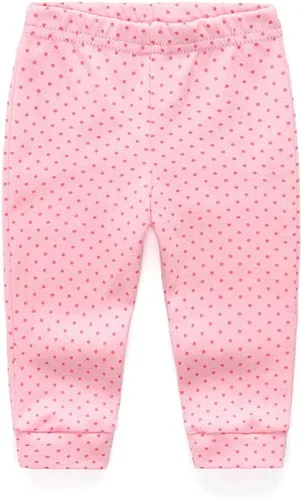 Vista 6 de Paquete de 4 pantalones unisex de algodón para bebé recién nacido, leggings casuales bordados de 0 a 24 meses para niños y niñas