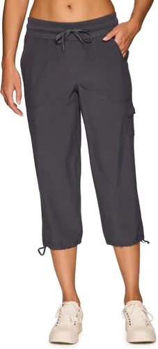 Vista 48 de RBX - Pantalón capri deportivo con cordón,ligero, con bolsillos y estilo cargo, para mujer