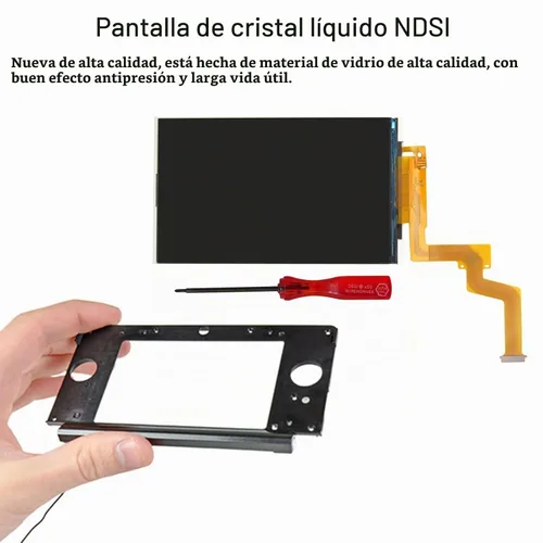 Vista 5 de Reemplazo superior superior de pantalla de cristal LCD para Nintendo nuevo 2DS XL LL con destornillador de pH de 0.059 in