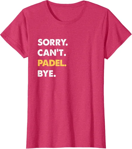 Vista 11 de Sorry Can't Padel Bye Funny Camiseta de Padel, Negro