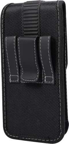 Vista 4 de Funda de nailon para teléfono celular con clip para cinturón para iPhone 14 Pro Max, Samsung Galaxy S24 Ultra S23 Ultra S22 Ultra S21 Ultra S20 Plus