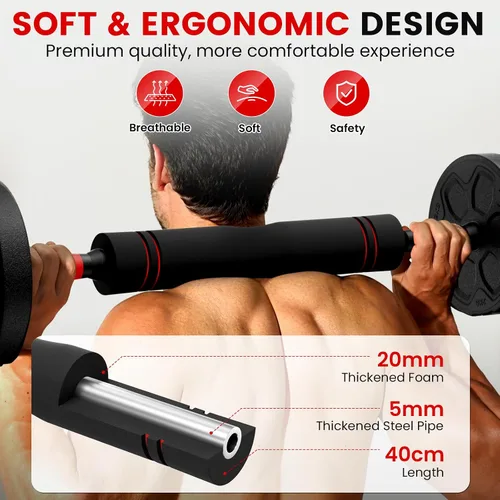 Vista 5 de Adjustable Dumbbell Set, 20/33/45/70/90lbs Free Weight Set with Connector, 4 in1 Dumbbells Set Used as Barbell, Kettlebells, Push up Stand