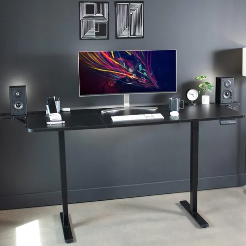 Vista 2 de VIVO Extensor de Escritorio con Abrazadera de 6 x 9 Pulgadas (11 Incluyendo Abrazaderas), Soporte para Muñeca, Bandeja Reposabrazos, Soporte de Mesa