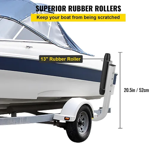 Vista 6 de VEVOR Boat Trailer Guide, 22"-60" Adjustable Design Trailer Guide Poles, 2PCS Rustproof Steel Trailer Guide, for Ski Boat, Fishing Boat