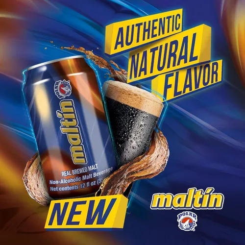 Vista 7 de Maltin Polar - Bebida de malta sin alcohol - Bebida natural de azúcar de caña (paquete de 6)