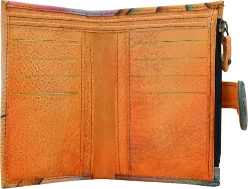 Vista 87 de Anna by Anuschka Cartera de mujer pintada a mano de cuero genuino para mujer