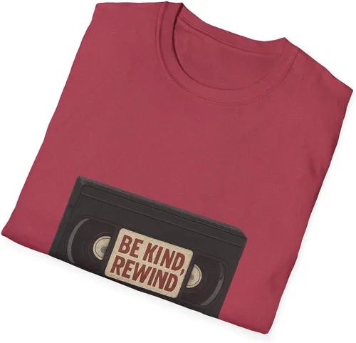 Vista 4 de Be Kind Rewind VHS Tape T-Shirt Retro 80s 90s Nostalgia