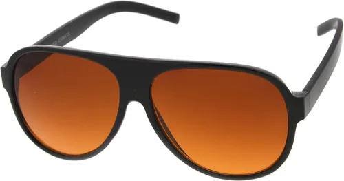Vista 2 de Retro 80s Tear Drop Plastic Aviator Sunglasses wBlue Blocking Lens