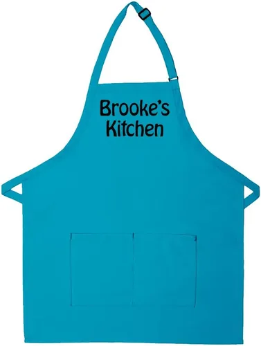 Vista 6 de Hecho en los EE. UU. Delantal Premium Bordado Personalizado para Adultos para Hombres Mujeres Día de los Padres Día de las Madres Cocina Barbacoa