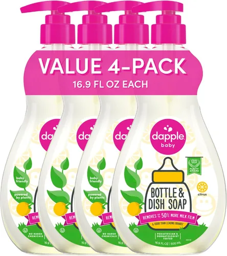 Vista 8 de Dapple Baby - Biberón y jabón para platos de cítricos frescos - 16.9 onzas