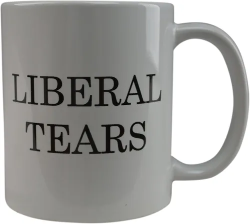 Vista 2 de Rogue River Tactical Taza de café divertida y novedosa, taza política de lágrimas liberales, gran idea de regalo para republicanos o conservadores