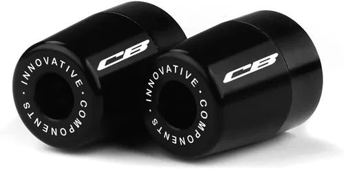 Vista 5 de Extremos de barra de manillar, empuñaduras de mano, tapas de enchufe compatibles con Honda CB 650R/1000R/650F Manillar de motocicleta Grip End cb