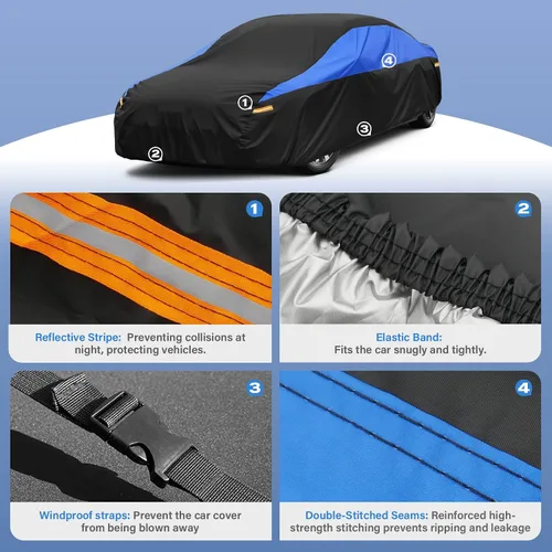 Vista 3 de GUNHYI - Funda para auto Toyota MR2 Spyder, ajuste personalizado Toyota, impermeable, para todo tipo de clima, cubierta exterior ligera