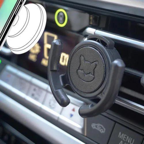 Vista 9 de Soporte de montaje de ventilación para automóvil, compatible con Popsocket, soporte de automóvil hecho para agarres de enchufe pop, soporte plegable