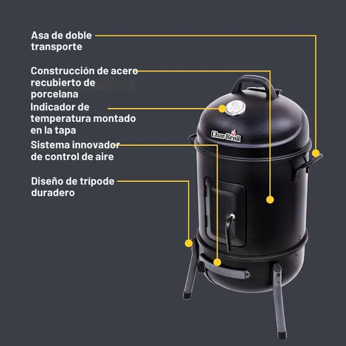 Vista 4 de Char-Broil - Ahumador compensado