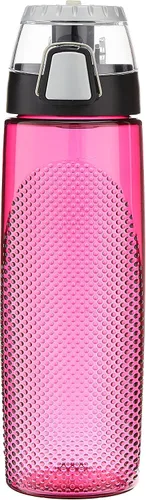 Vista 2 de Thermos Tritan botella de hidratación con medidor, 24 onzas, Magenta