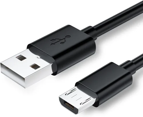 Vista 8 de Cable micro USB de 6 pies de largo, cable de carga Android para Samsung Tablet, cable de carga USB con adaptador USB C, cable de carga rápida USB