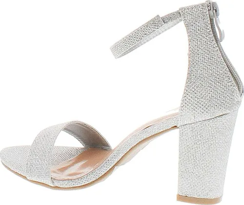 Vista 3 de TOP Moda Gallery-45 Sandalias de tacón alto para mujer, para vestido de fiesta
