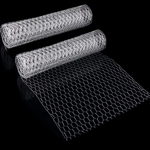 Vista 4 de SATINIOR - Red de alambre de gallinero, 2 hojas, para manualidades, malla de alambre hexagonal, galvanizado.