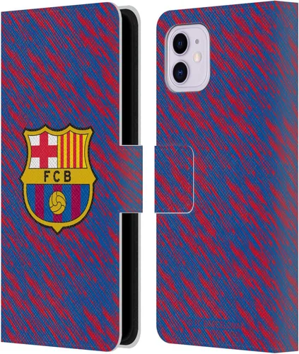 Vista 74 de Head Case Designs Funda de piel con licencia oficial del FC Barcelona Barca Crest Patterns, tipo cartera, compatible con Apple iPhone 11