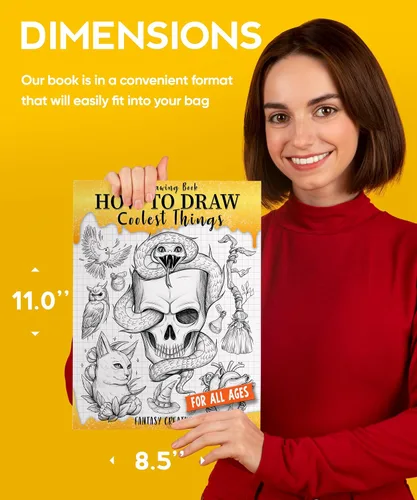 Vista 7 de Drawing Book How to Draw Coolest Things Fantasy Creatures This Step-By-Step Guide Will Teach You Draw. Basic and Beyond.